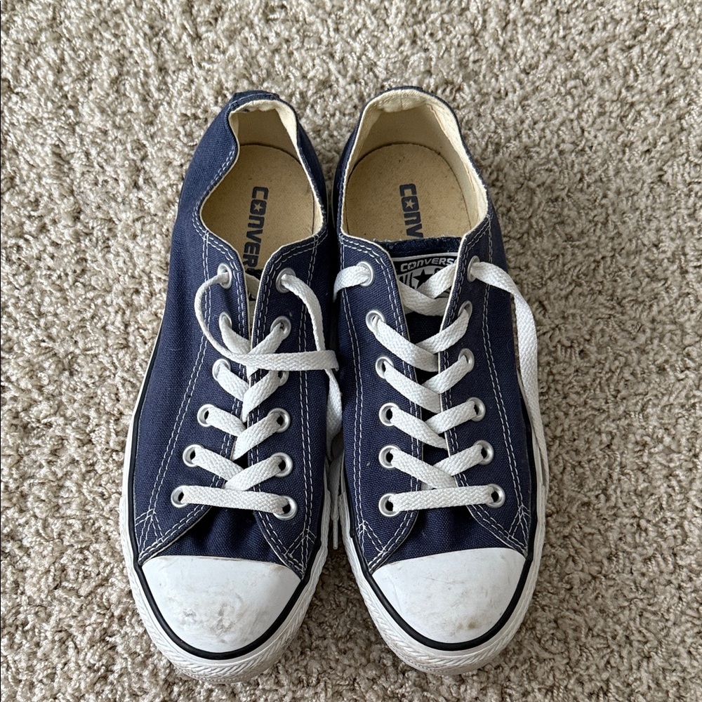 Converse Navy Blue Canvas Sneakers